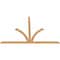 Ekena Millwork Richland Timber Gable Bracket, Western Red Cedar, 96"W x 64"H x 1 1/2"D x 3 1/2"F, 16/12 Pitch GBW096X64X0204RIC00SWR - alternate 3